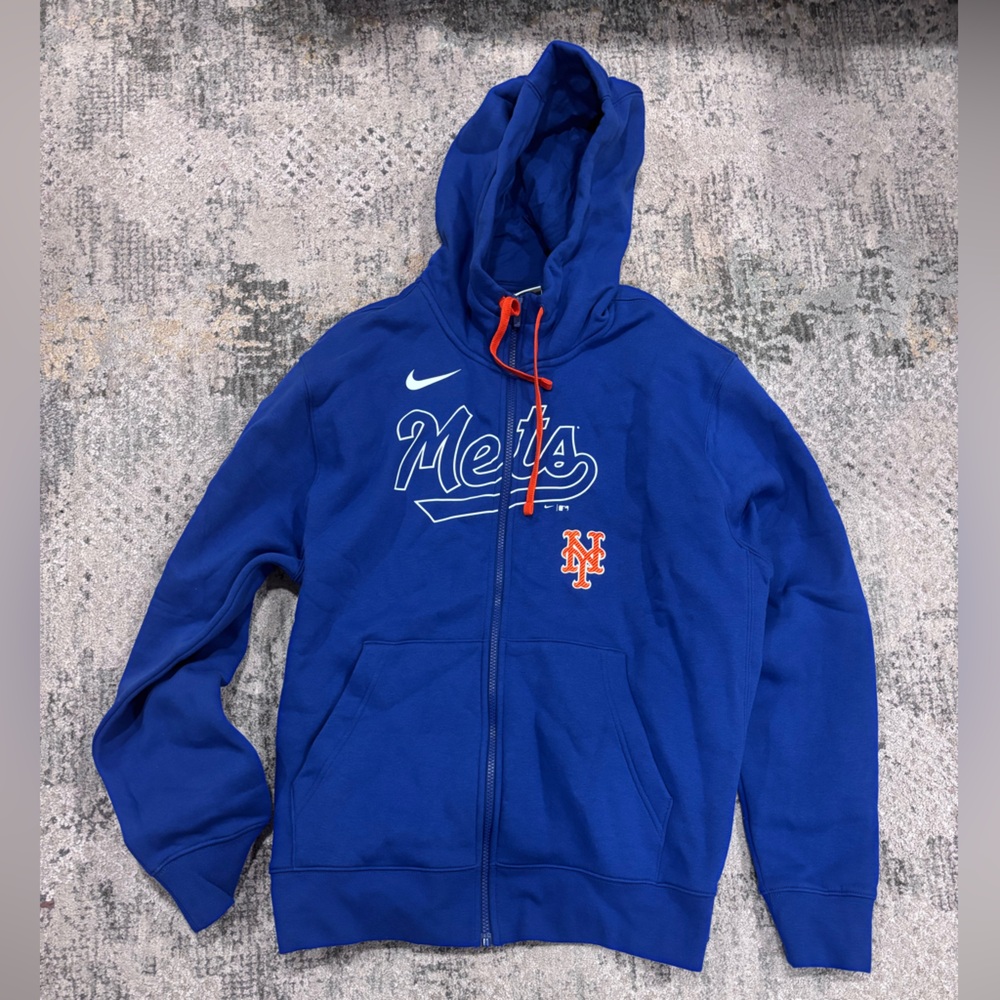 NWT Nike Mets Royal Blue Zipper Hoodie